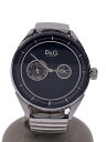 【中古】D&G◆TIME/クォーツ腕時計/アナログ/ステンレス/SLV/クロノグラフ【服飾雑貨他】
