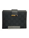 【中古】GUCCI◆手帳カバー/キャンバス/BLK/総柄/メンズ/74259 3661【服飾雑貨他】(3)