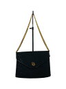 【中古】Christian Dior◆ショルダーバッグ/ブラック/チェーンショルダー/ハニカム柄【バッグ】