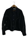 【中古】HIGH-GATE◆ジャケット/2/ポリエステル/BLK/無地/19HG-SS02【メンズウェア】