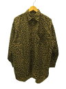 【中古】BURLAP OUTFITTER◆長袖シャツ/M/コットン/レオパード【メンズウェア】