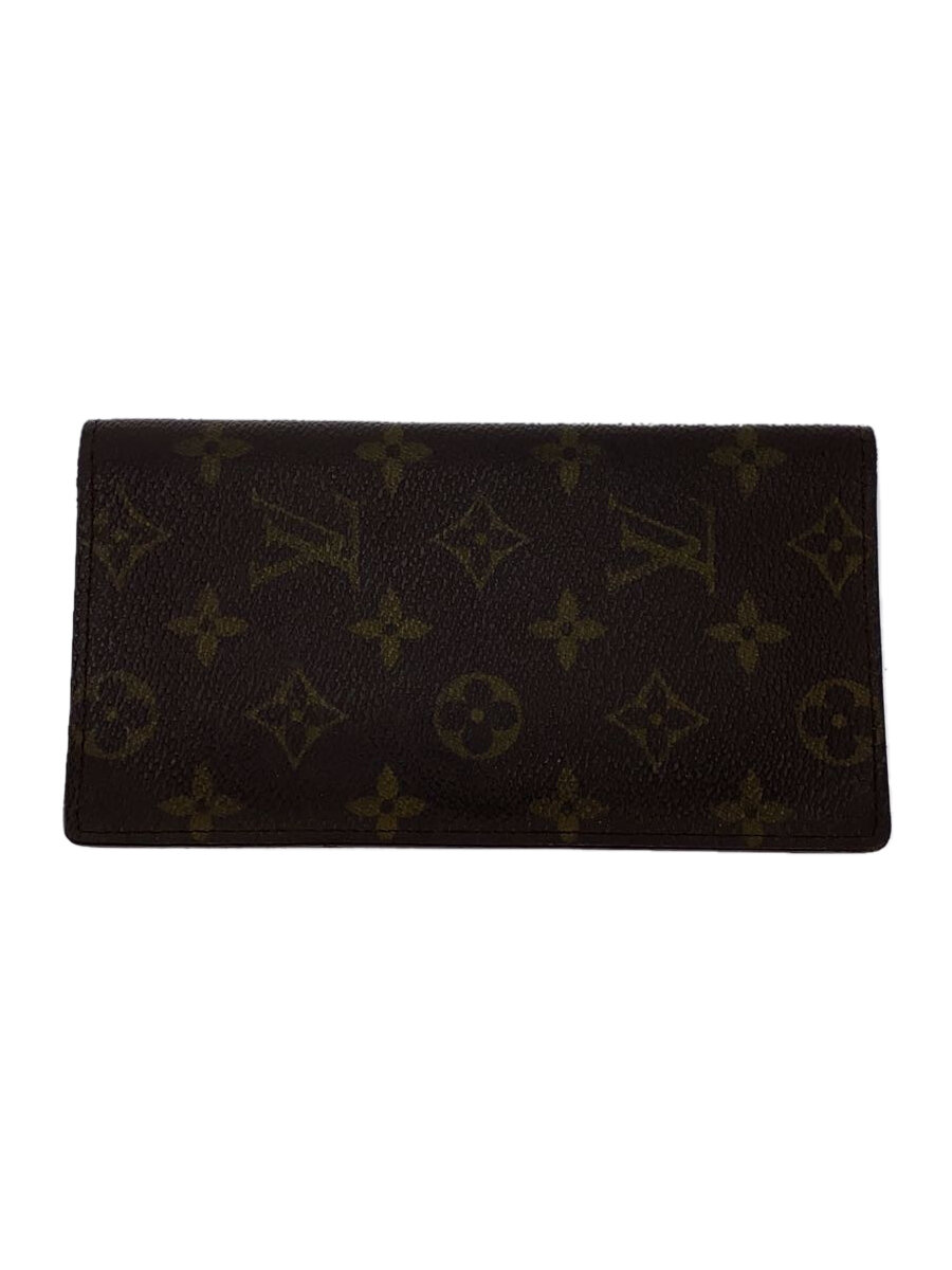 【中古】LOUIS VUITTON◆ポルト・カルト・クレディ・円_モノグラム・キャンバス_BRW/--/メンズ【服飾雑貨他】