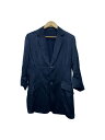 【中古】YOHJIYAMAMOTO+NOIR◆テーラードジャケット/1/レーヨン/BLK/無地/ny-jo3-208【レディースウェア】