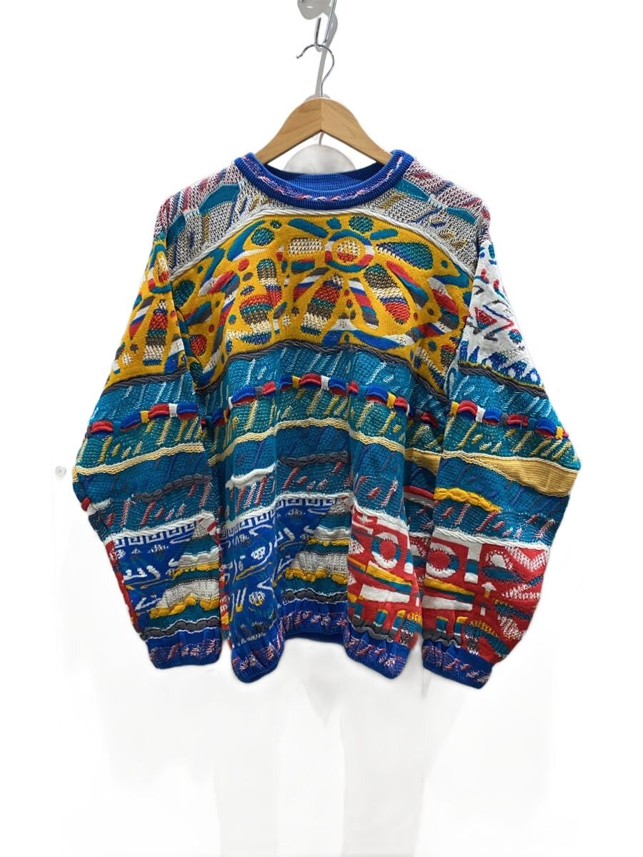 【中古】COOGI◆ニット・セーター(薄手)/M/コットン【メンズウェア】