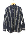 【中古】TRUSSARDI◆長袖シャツ/L/コットン/NVY【メンズウェア】