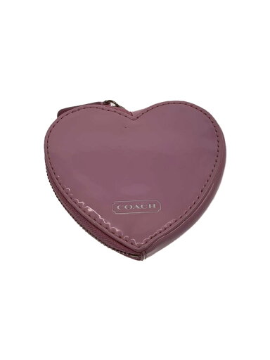 【中古】COACH◆内側シミ有/コインケースハート/PVC/PNK/無地/レディース【服飾雑貨他】 【中古】COACH◆内側シミ有/コインケースハート/PVC/PNK/無地/レディース【服飾雑貨他】