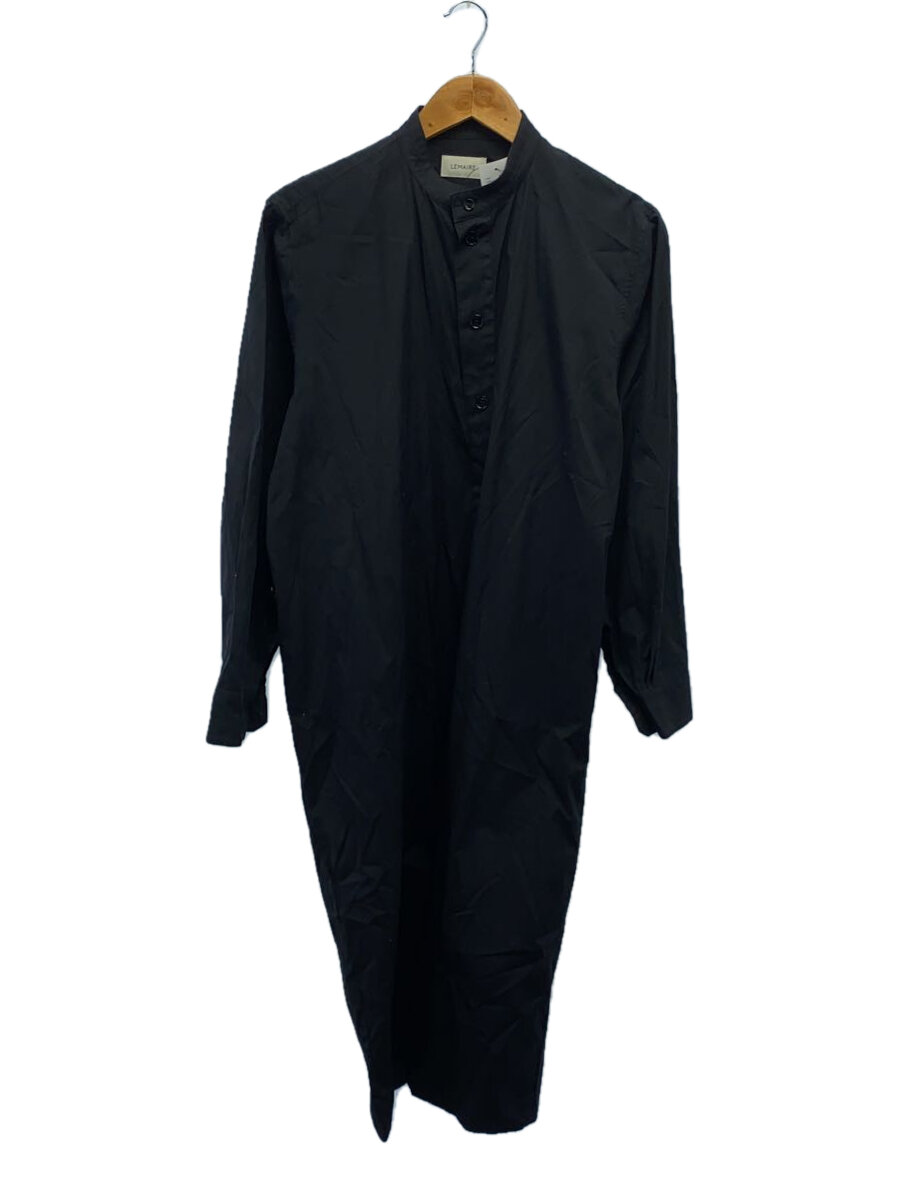 【中古】LEMAIRE◆シャツワンピース/34/コットン/BLK【レディースウェア】