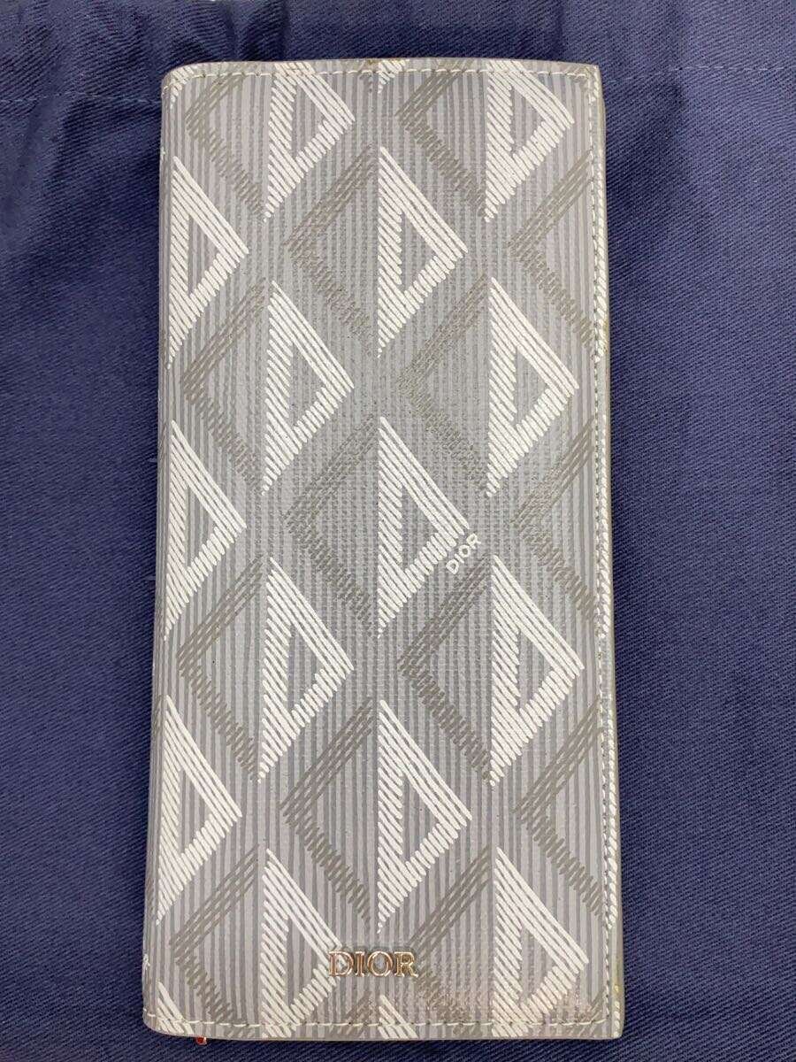 【中古】Christian Dior◆Christian Dior 長財布/GRY/メンズ/2ESBC002DCO【服飾雑貨他】