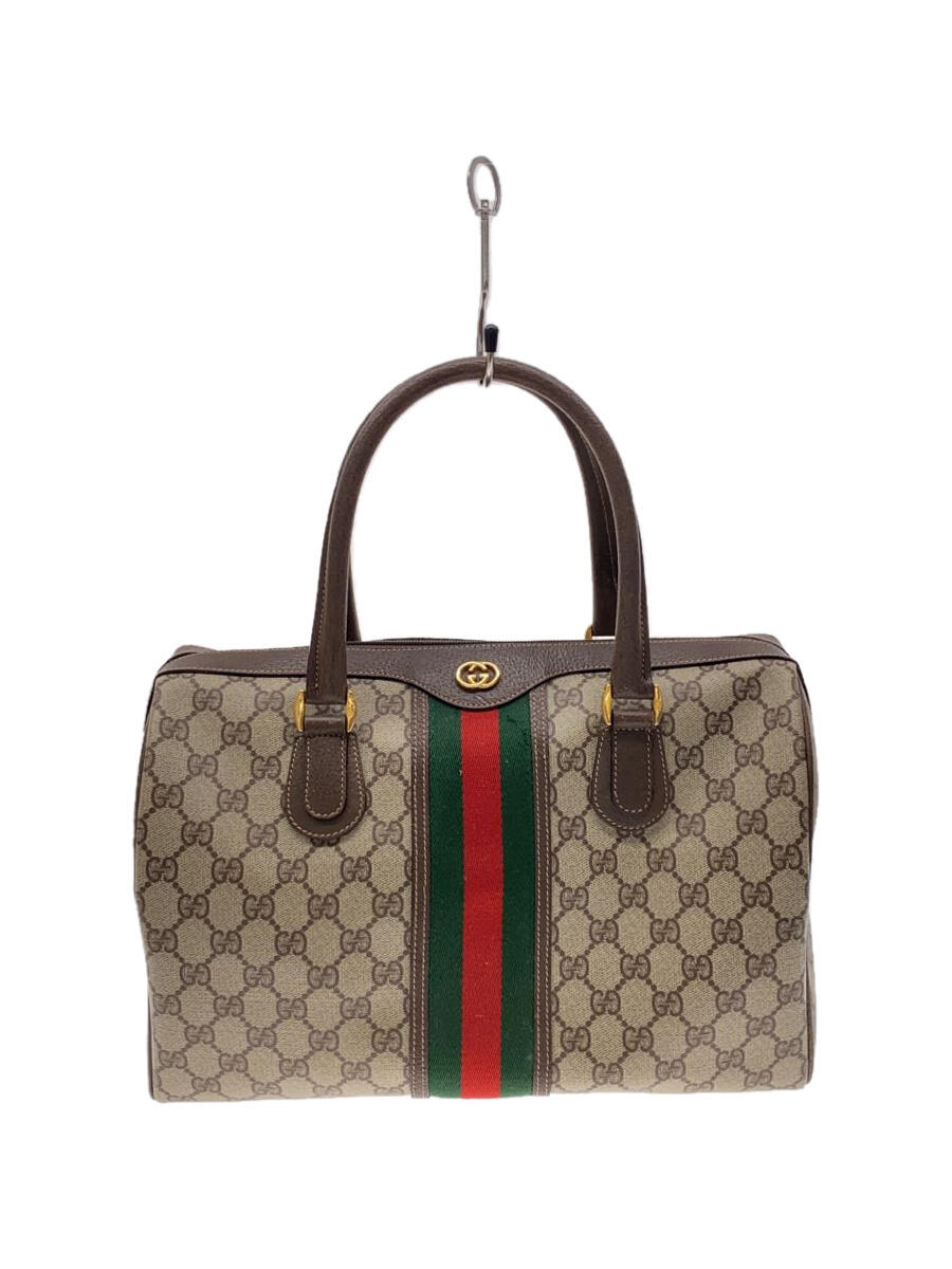 【中古】GUCCI◆ボストンバッグ/--/BRW/002・115・0168【バッグ】