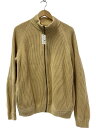 【中古】crepuscule◆カーディガン(厚手)/FREE/コットン/BEG/1904-001/ドライバーズニット【メンズウェア】