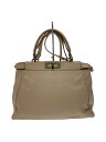【中古】FENDI◆ピーカブーレギュラー/ハンドバッグ/レザー/PNK【バッグ】