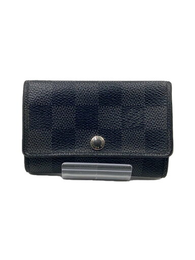 【中古】LOUIS VUITTON◆ミュルティクレ6_ダミエ・グラフィット_BLK/PVC/BLK/総柄/メンズ//【服飾雑貨他】 【中古】LOUIS VUITTON◆ミュルティクレ6_ダミエ・グラフィット_BLK/PVC/BLK/総柄/メンズ//【服飾雑貨他】