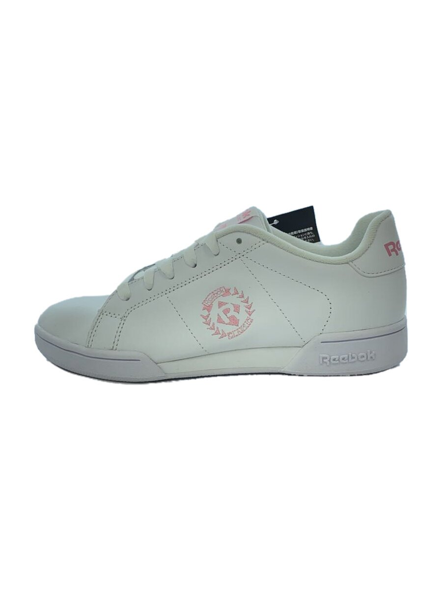 Reebok - 【中古】Reebok◆ローカットスニーカー/23.5cm/WHT/フェイクレザー/EH3299【シューズ】