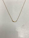 【中古】ete◆ネックレス/--/GLD/トップ有/レディース/K10/0.6g/レイヤークレセントムーンネックレス【服飾雑貨他】