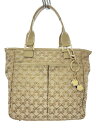 【中古】ANYA HINDMARCH◆ハンドバッグ/--/BEG/総柄【バッグ】(4)