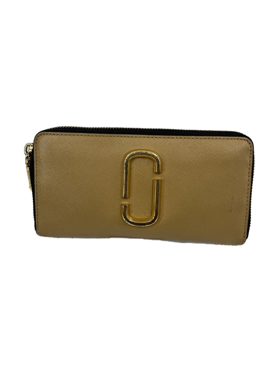 【中古】MARC JACOBS◆長財布/レザー/CML/無地/レディース【服飾雑貨他】