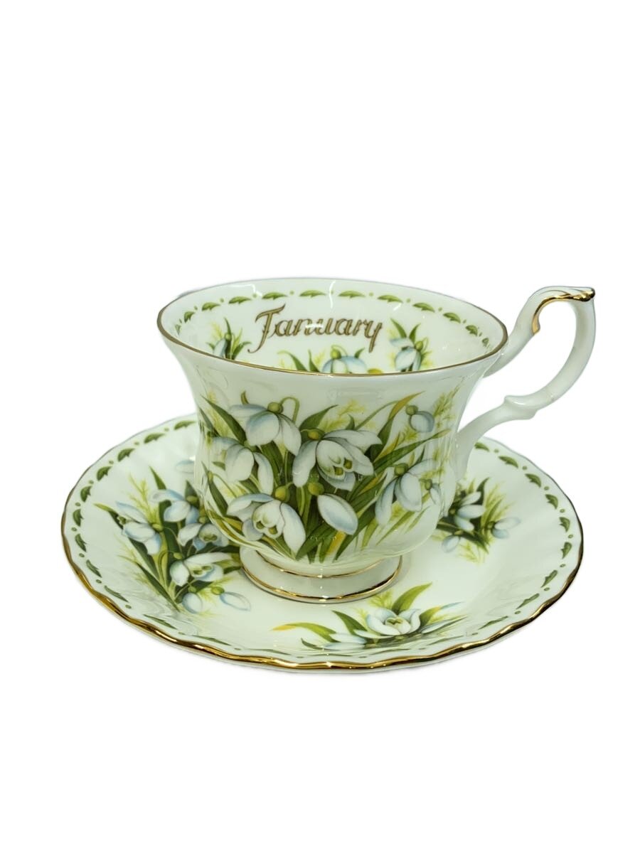 Royal Albert◆SNOWDROPS/カップ&ソーサー/WHT//
