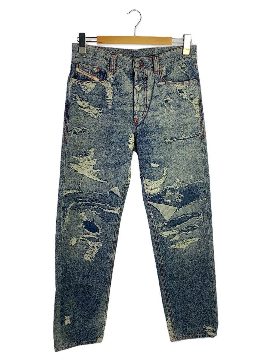 【中古】DIESEL◆2010 Poket/ストレートパンツ/28/コットン/IDG/09F10/ディストレストジーンズ【メンズウェア】