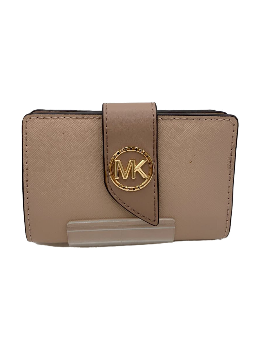 【中古】MICHAEL KORS◆2つ折り財布/--/PNK/レディース/32F1GGRE8L【服飾雑貨他】