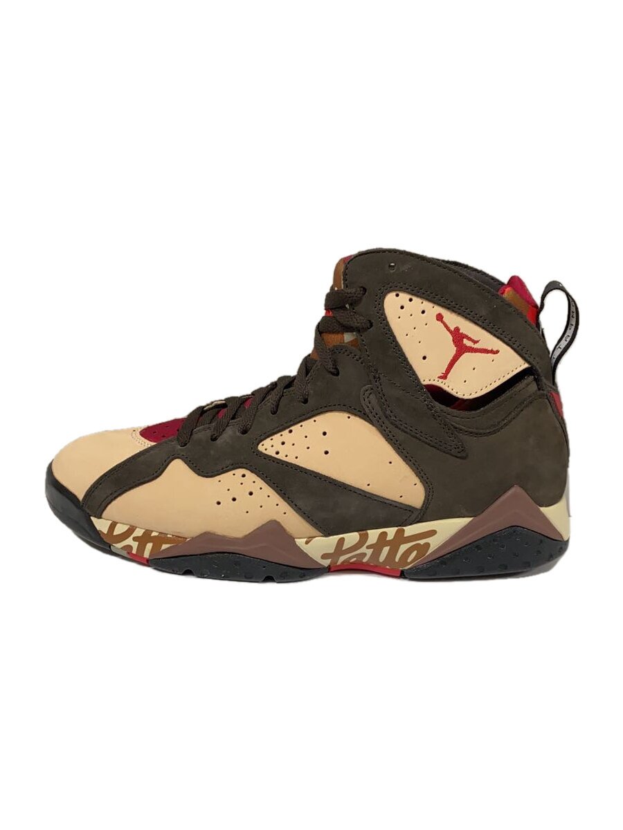 NIKE◆AIR JORDAN 7 RETRO PATTA/エアジョーダンレトロパタ/ブラウン/AT3375-200/28