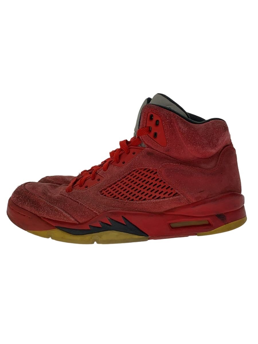 NIKE◆AIR JORDAN 5 RETRO/エアジョーダンレトロ/レッド/136027-602/28cm/RED