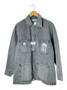 【中古】ICE CREAM◆WASHED DENIM JACKET/デニムジャケット/M/コットン/グレー/ICEJP241X001【メンズウェア】