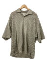【中古】MAISON SPECIAL◆半袖シャツ/2/レーヨン/IVO/総柄/11221311301//【メンズウェア】(4)