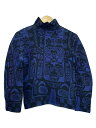 【中古】ISSEY MIYAKE◆長袖カットソー/--/ポリエステル/NVY/総柄/MI43FJ581【レディースウェア】
