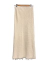 【中古】Plage◆ロングスカート/36/コットン/WHT【レディースウェア】
