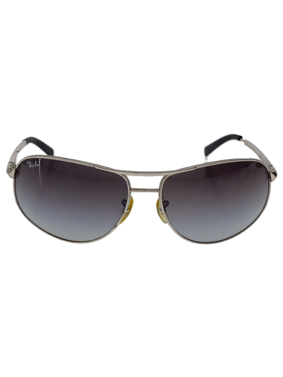 【中古】Ray-Ban◆サングラス/ティアドロップ/メタル/SLV/BLK/メンズ/RB3387【服飾雑貨他】