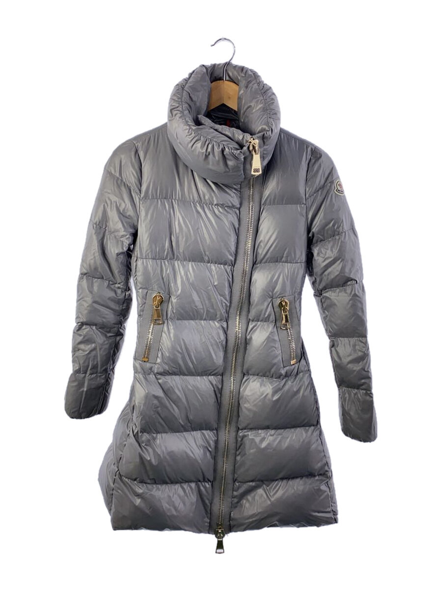 【中古】MONCLER◆ダウンジャケット/0/ナイロン/GRY/ZIND-15-1317【レディース ...