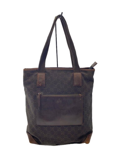 【中古】GUCCI◆トートバッグ_GGキャンバス/キャンバス/BRW/総柄【バッグ】 【中古】GUCCI◆トートバッグ_GGキャンバス/キャンバス/BRW/総柄【バッグ】