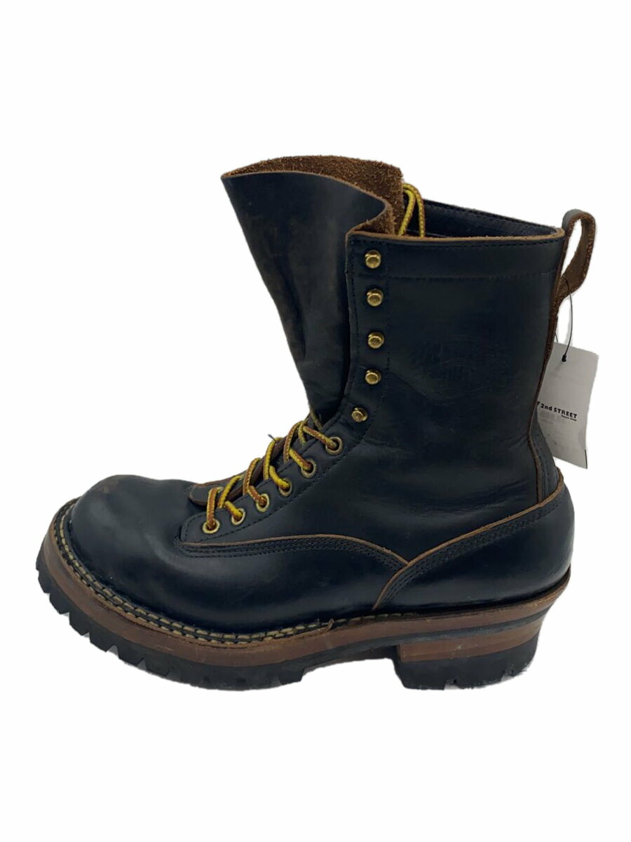 【中古】WHITE’S BOOTS◆ブーツ/スモークジャンパー/BLK【シューズ】