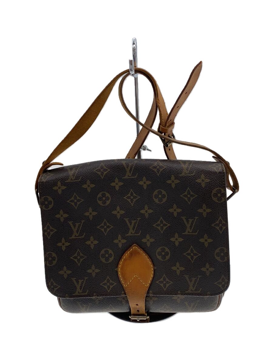 【中古】LOUIS VUITTON◆カルトシエールGM_モノグラム・キャンバス_BRW/PVC/BRW//【バッグ】