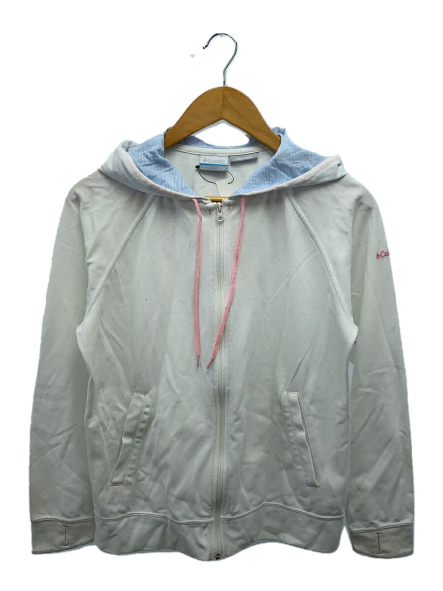 【中古】Columbia◆スプリンクリンク&スパークリングフーディー/L/ポリエステル/WHT【レディースウェア】