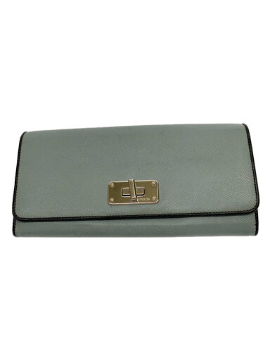 【中古】PRADA◆長財布/--/BLU/無地/レディース/1M1037【服飾雑貨他】 【中古】PRADA◆長財布/--/BLU/無地/レディース/1M1037【服飾雑貨他】