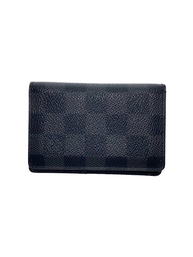 【中古】LOUIS VUITTON◆オーガナイザー・ドゥ・ポッシュ_ダミエ・グラフィット_BLK/レザー/BLK/レディース【服飾雑貨他】 【中古】LOUIS VUITTON◆オーガナイザー・ドゥ・ポッシュ_ダミエ・グラフィット_BLK/レザー/BLK/レディース【服飾雑貨他】
