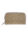 【中古】COACH◆ポーチ_シグネチャー/--/KHK/総柄//【バッグ】(4)