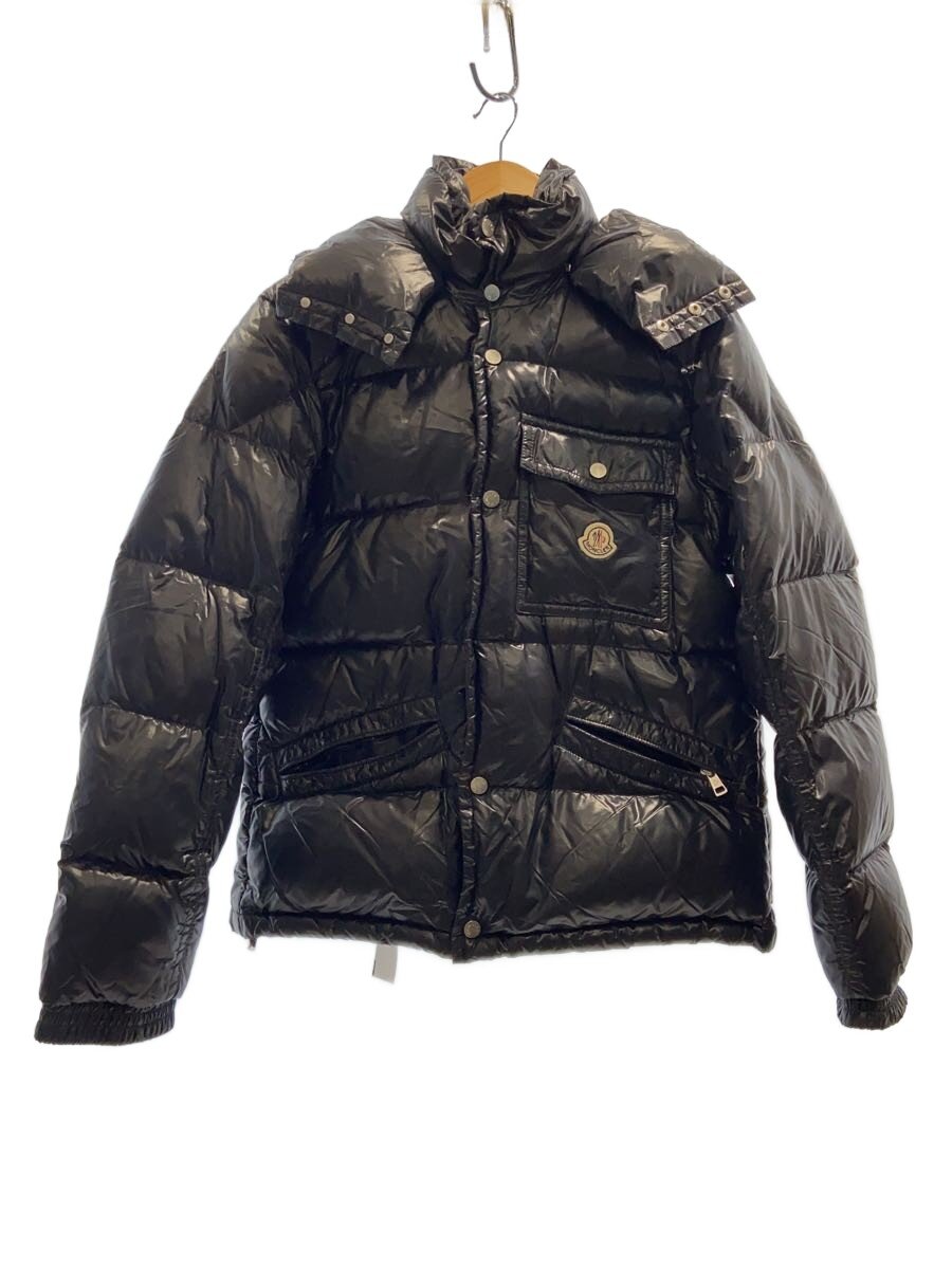 【中古】MONCLER◆ダウンジャケット/2/ナイロン/BLK/ALFRED/右ポケットジッパープル ...