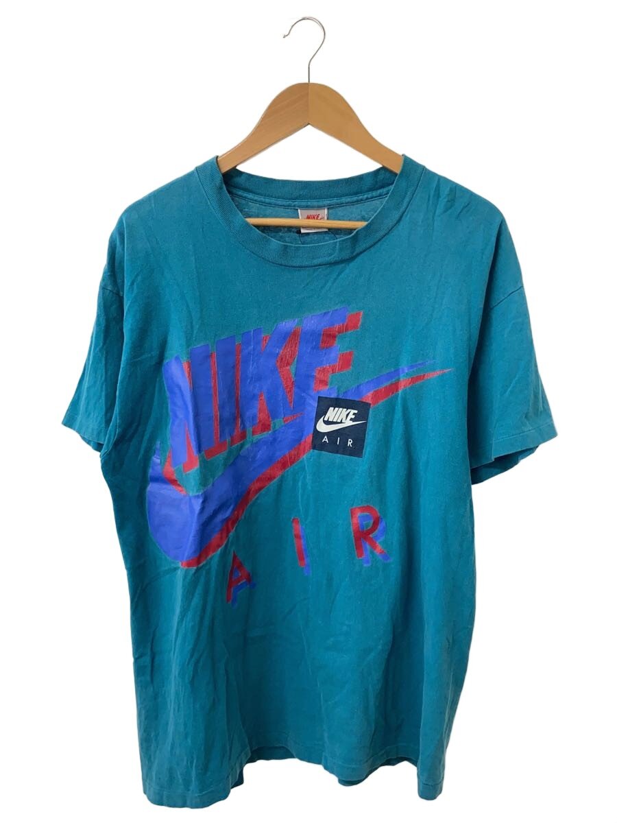 Rakuten - 【中古】NIKE◆90s/スウォッシュBIGロゴ/Tシャツ/L/コットン/ブルー//【メンズウェア】