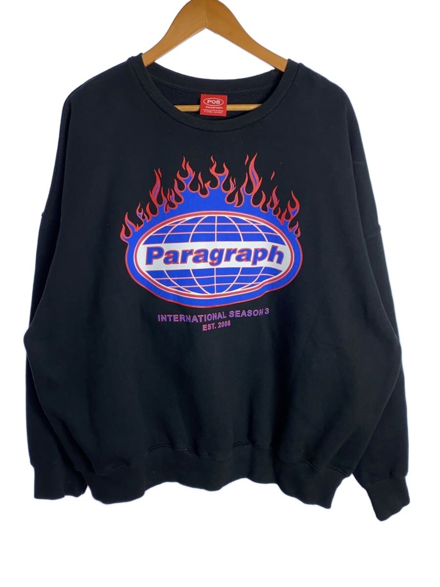 運動外衣 - 【中古】Paragraph◆スウェット/--/コットン/BLK【メンズウェア】