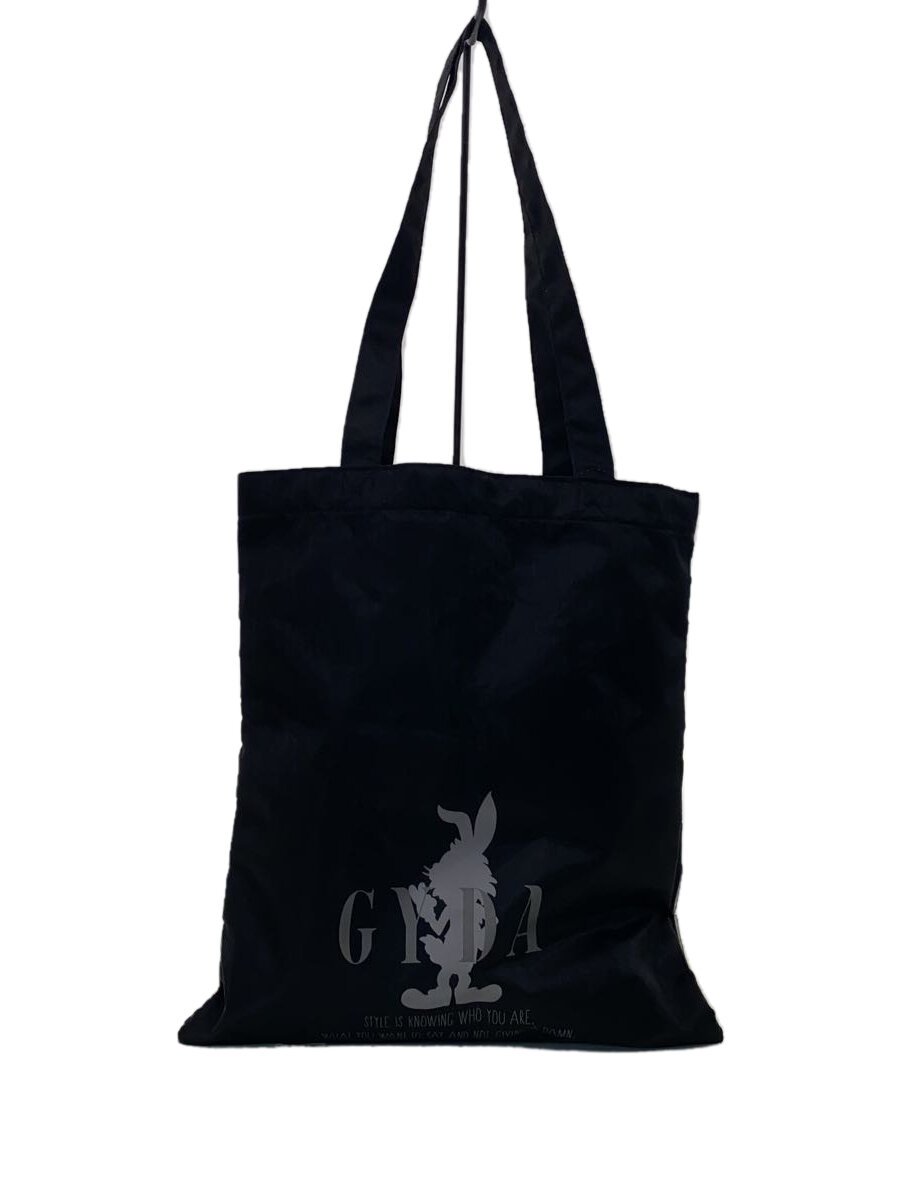 【中古】GYDA◆トートバッグ/--/BLK/総柄【バッグ】