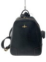 【中古】Vivienne Westwood◆EXECUTIVE2/オールレザーリュック/レザー/BLK【バッグ】