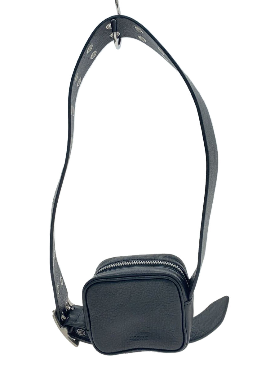 【中古】BIGOTRE◆HANDY LUNCH/レザー/BLK【バッグ】