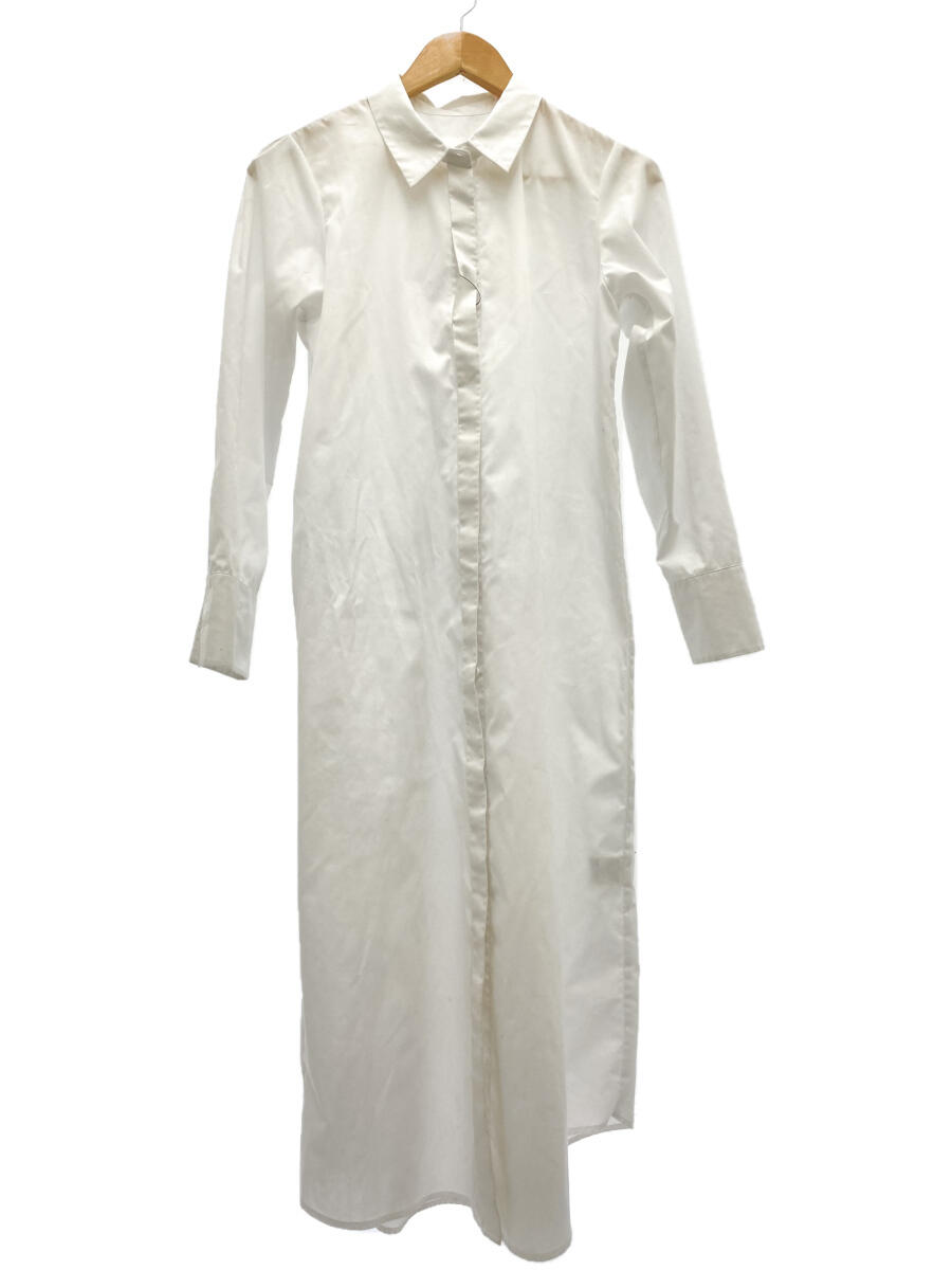 【中古】AMERI◆シャツワンピース/S/コットン/WHT/無地/01110550370【レディースウェア】