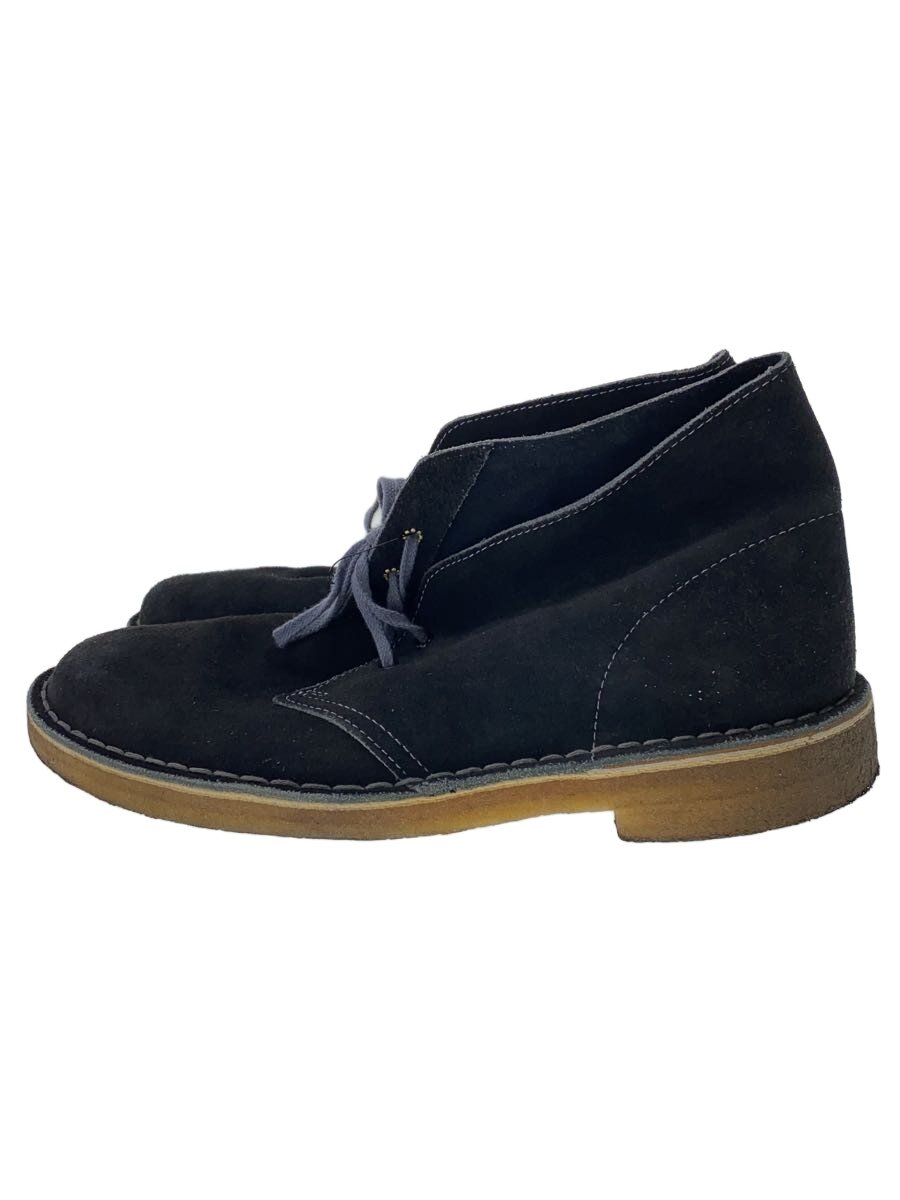 【中古】Clarks◆チャッカブーツ/US8/BLK/スウェード/63292【シューズ】