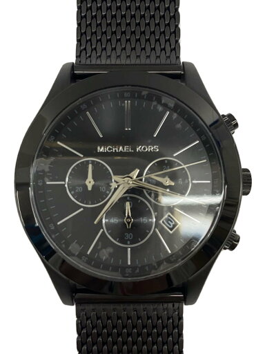 【中古】MICHAEL KORS◆クォーツ腕時計/アナログ/ステンレス/BLK/BLK/mk9060/SLIM RUNWAY【服飾雑貨他】 【中古】MICHAEL KORS◆クォーツ腕時計/アナログ/ステンレス/BLK/BLK/mk9060/SLIM RUNWAY【服飾雑貨他】