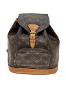 【中古】LOUIS VUITTON◆モンスリMM_モノグラム・キャンバス_BRW/PVC/BRW【バッグ】