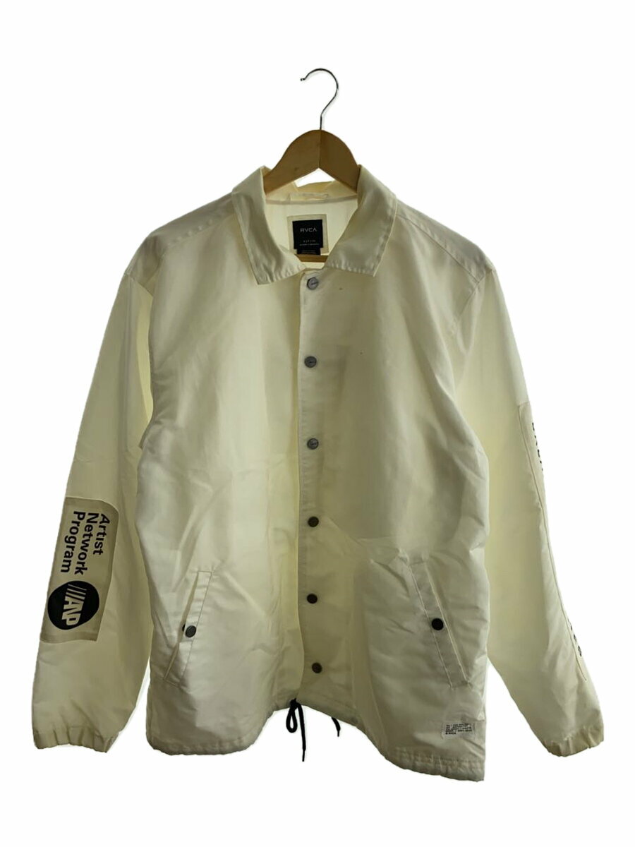 【中古】RVCA◆PATCH JACKET/コーチジャケット/ナイロンジャケット/S/ナイロン/AJ042-757/状態考慮【メンズウェア】
