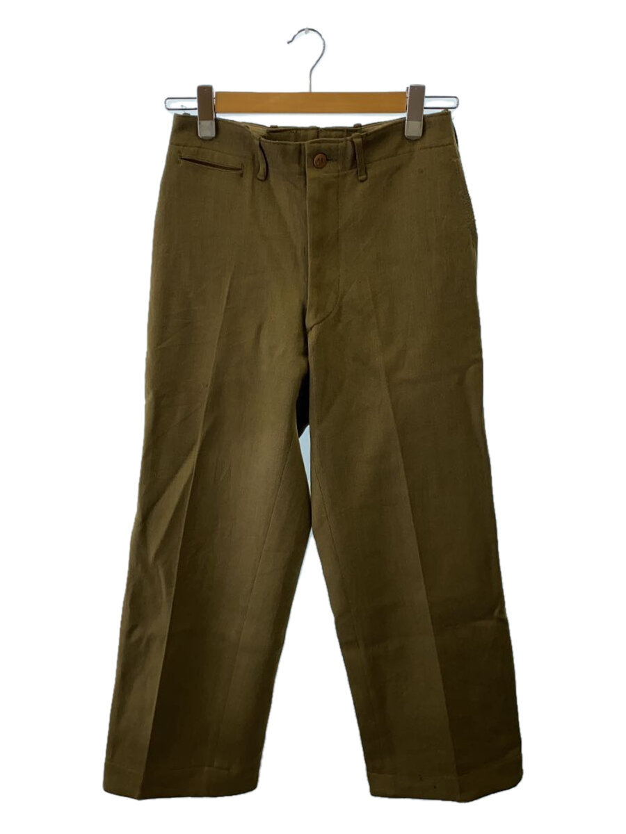 【中古】US.ARMY◆ボトム/--/--/KHK/無地/40s/M-45/Chino Trousers【メンズウェア】